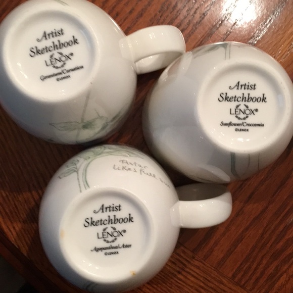 Lenox Artist Sketchbook Price is for all 6 mugs - Picture 5 of 5